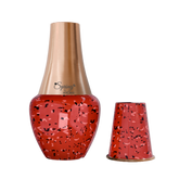 LA'FORTE  Copper Bottle Venus Jar 1400 ml (Ruby Red)